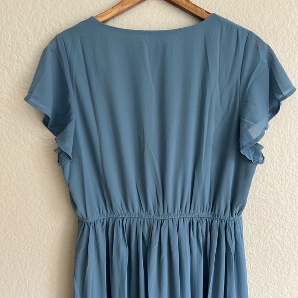 NWOT Lost in the Moment Slate Blue Maxi Dress - Picture 5 of 6